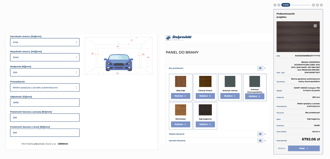Konfigurator 2D realizacja