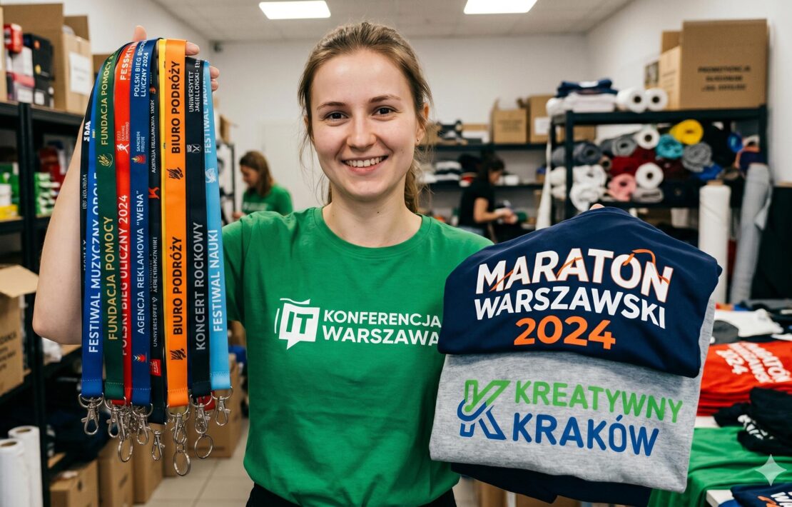 Konfigurator produktu 2d dla branży reklamowej, z gadżetami