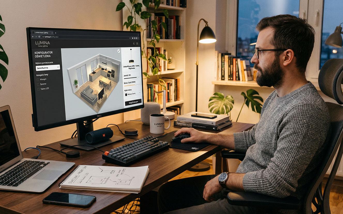 konfigurator oświetlenia na www